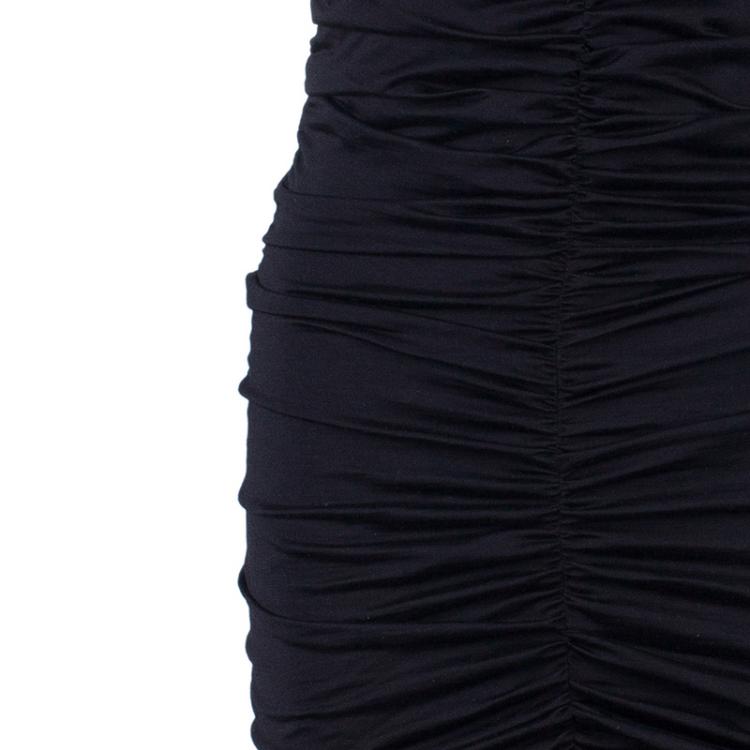 Pre Owned Giambattista Valli Off Shoulder Ruched Dress S