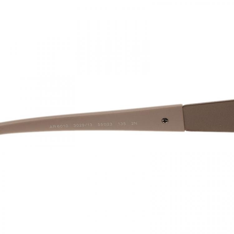 Pre Owned Giorgio Armani Cream 6010 Sunglasses
