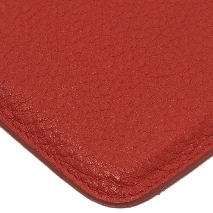 Pre Owned Giorgio Armani Orange Leather iPad Air Cover