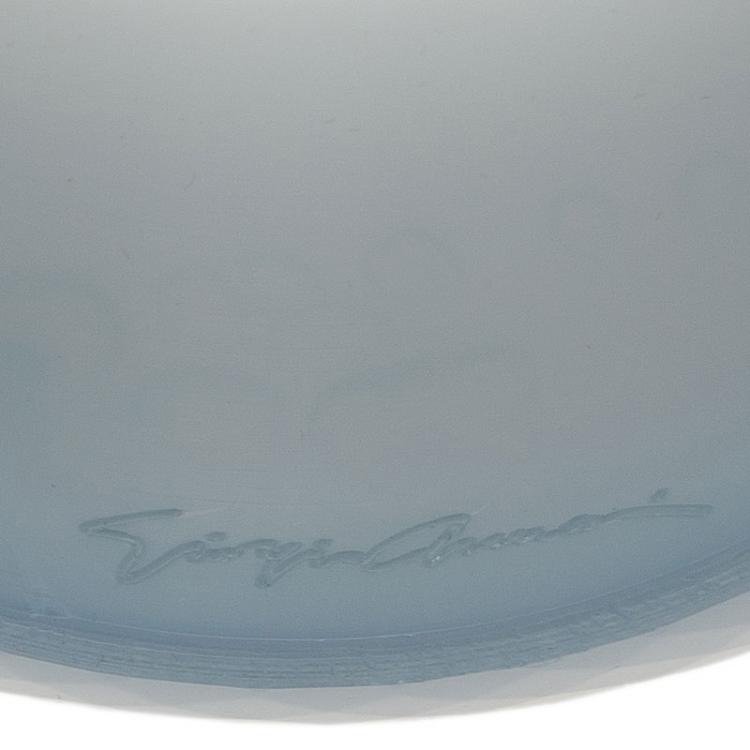 Pre Owned Giorgio Armani Lady Blue Resin Bangle Bracelet