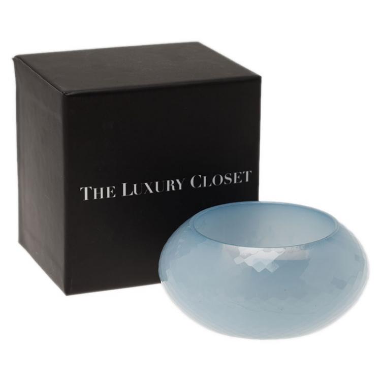Pre Owned Giorgio Armani Lady Blue Resin Bangle Bracelet