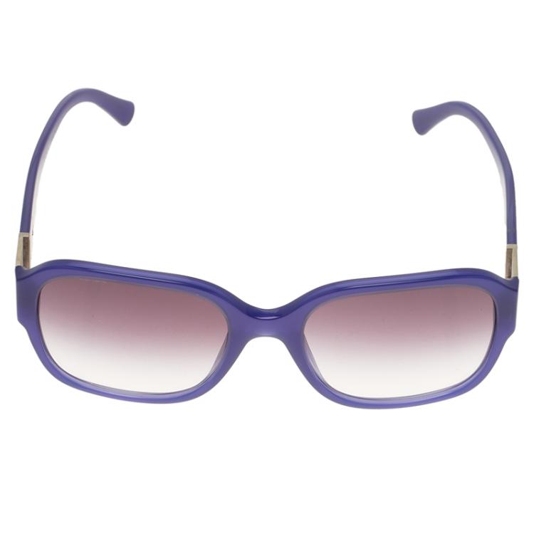 Pre Owned Giorgio Armani Blue 8022 Square Sunglasses