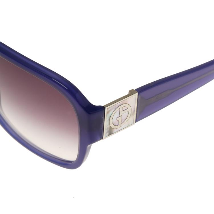 Pre Owned Giorgio Armani Blue 8022 Square Sunglasses