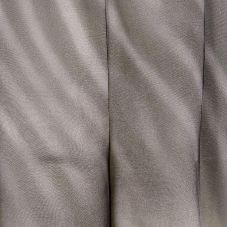 Pre Owned Giorgio Armani Beige Sand Printed Silk Harem Pants M 