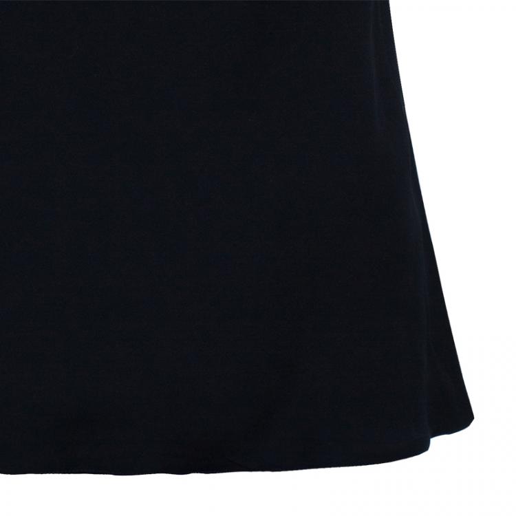 Pre Owned Giorgio Armani Black Sleeveless Knot Detail Top M