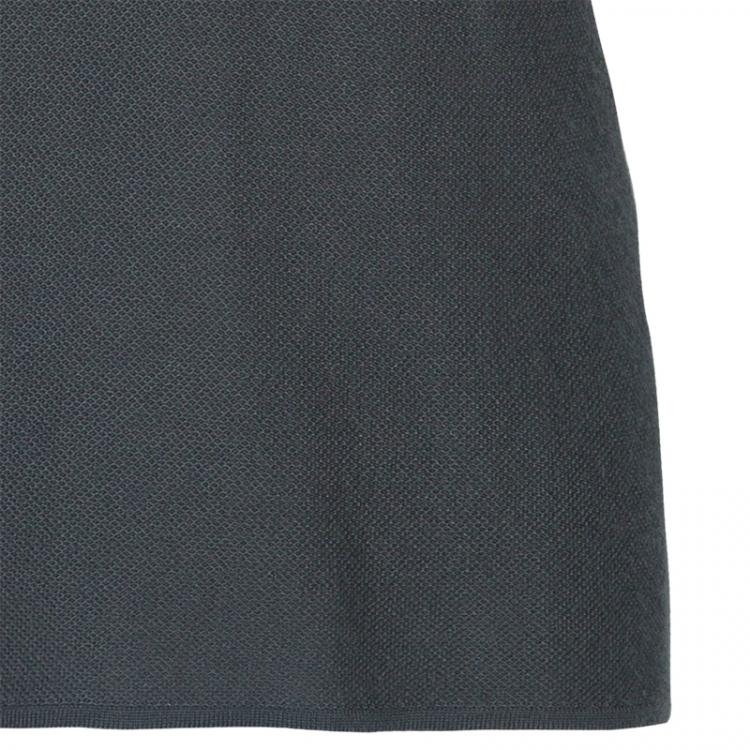 Pre Owned Giorgio Armani Grey Cashmere Sleeveless Top L