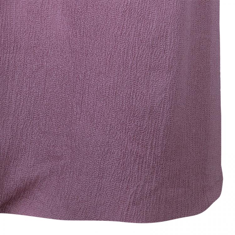 Pre Owned Giorgio Armani Lavender Crepe Maxi Skirt L