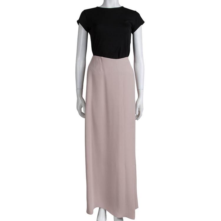 Pre Owned Giorgio Armani Pastel Pink Maxi Skirt M