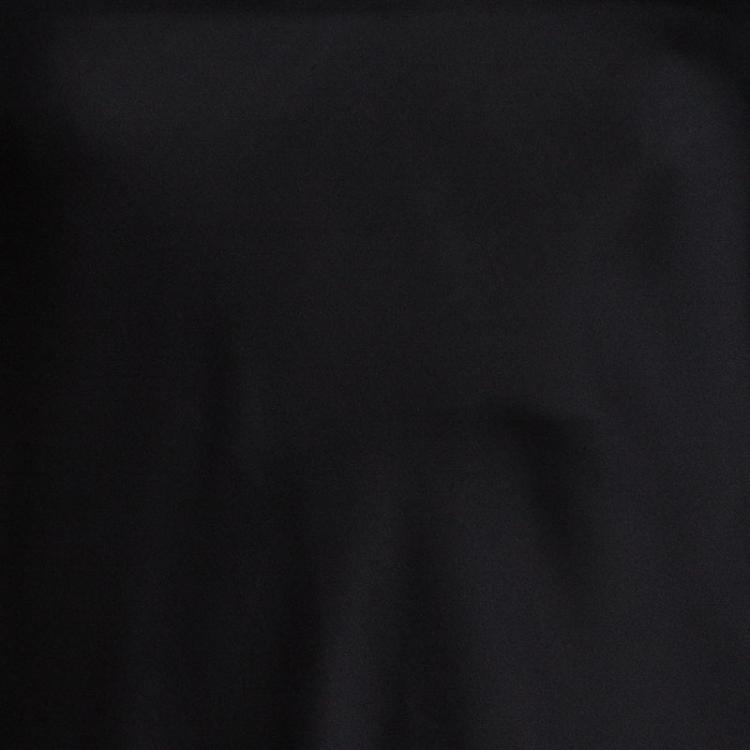 Pre Owned Giorgio Armani Black Silk Short Sleeve V -Neck Top L