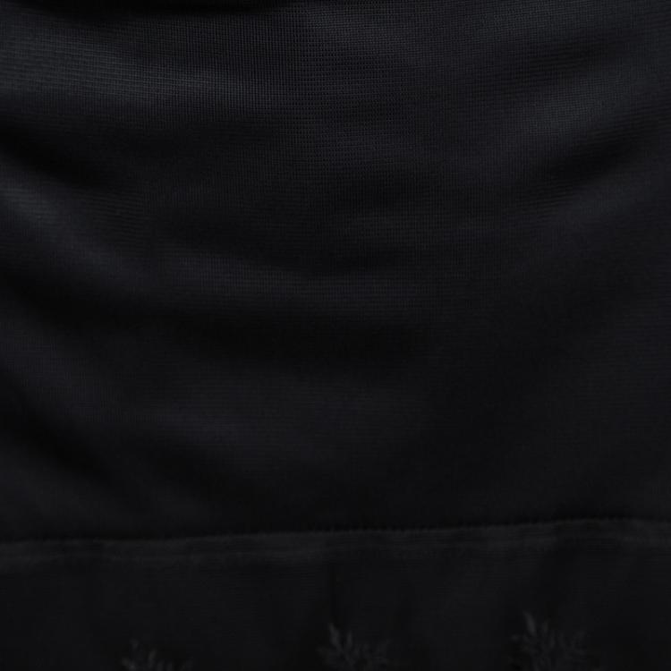 Pre Owned Givenchy Black Lace Trim Skirt Detail Trousers M