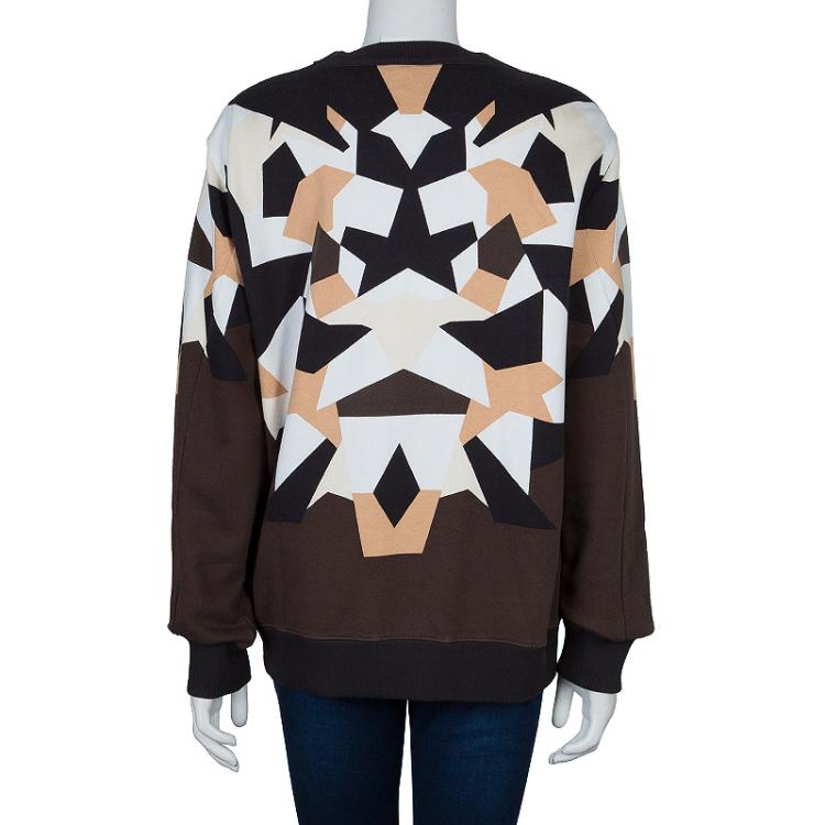 Pre Owned Givenchy Graphic Print Knit Sweater M