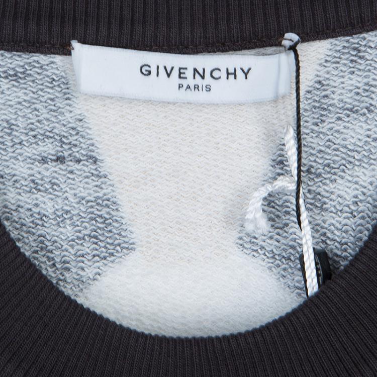 Pre Owned Givenchy Graphic Print Knit Sweater M