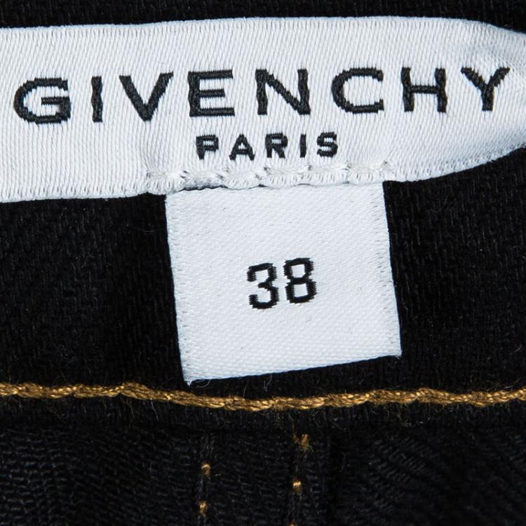 Pre Owned Givenchy Black Denim Straight Fit Jeans M