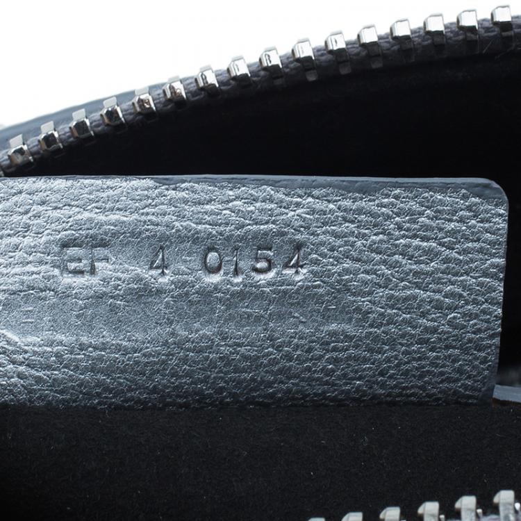 Pre Owned Givenchy Silver Leather Mini Lucrezia Duffel Bag