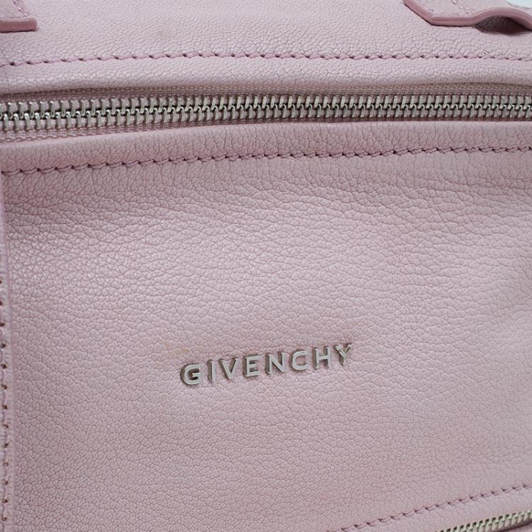 Pre Owned Givenchy Pink Leather Mini Pandora Pouch