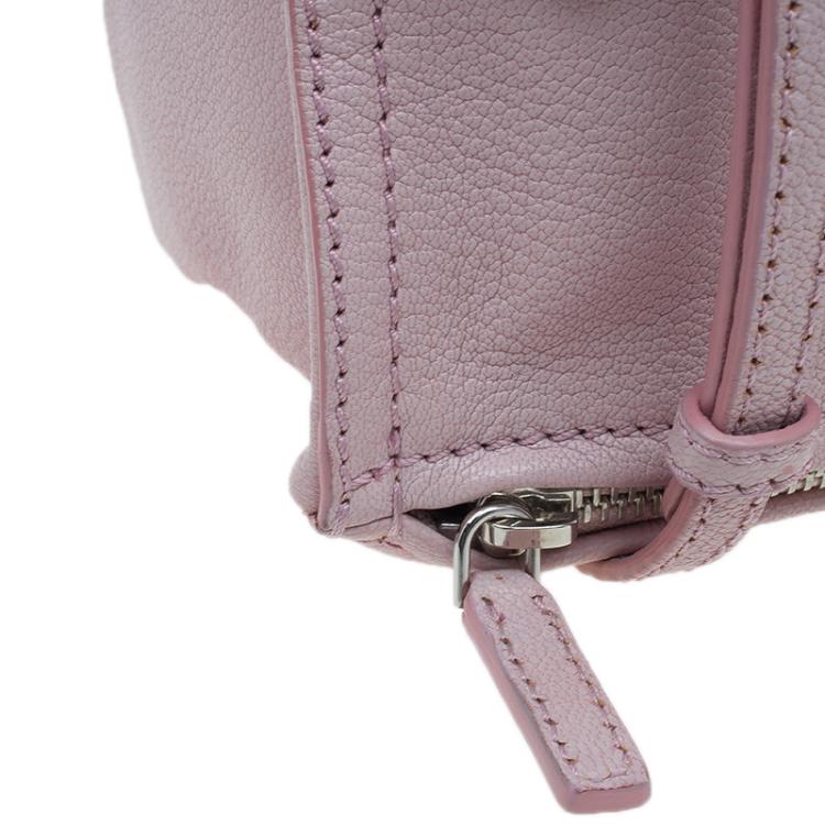 Pre Owned Givenchy Pink Leather Mini Pandora Pouch