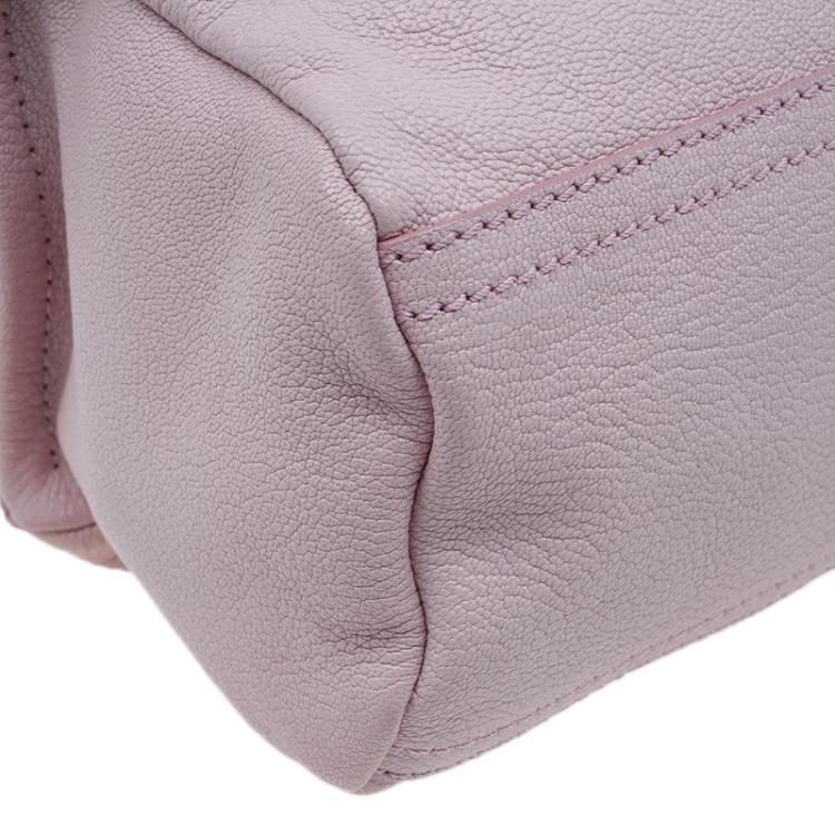 Pre Owned Givenchy Pink Leather Mini Pandora Pouch
