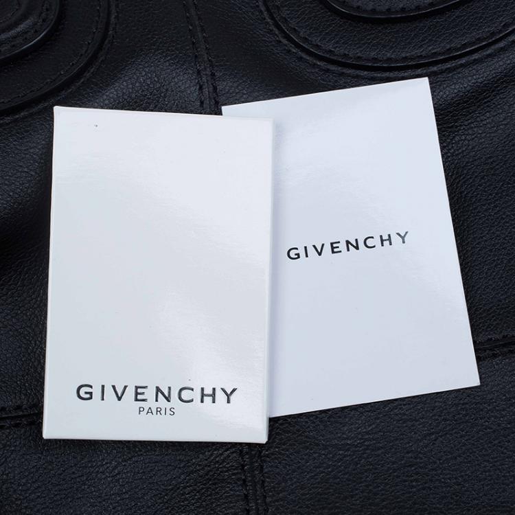 Pre Owned Givenchy Black Calfskin Leather Large Nightingale Tote