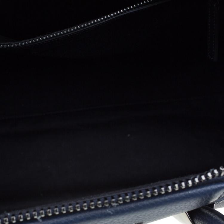Pre Owned Givenchy Navy Leather Medium Antigona Satchel