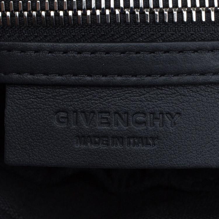 Pre Owned Givenchy Black Leather Micro Nightingale Tote