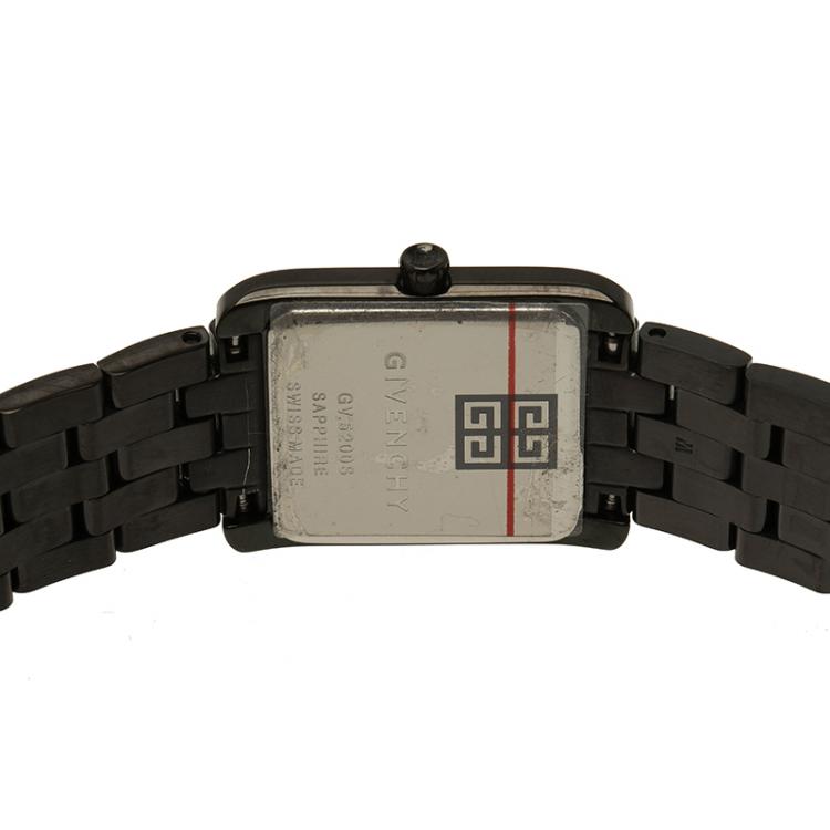 Pre Owned Givenchy Black Stainless Steel Asparas Women's Wristwatch 20MM