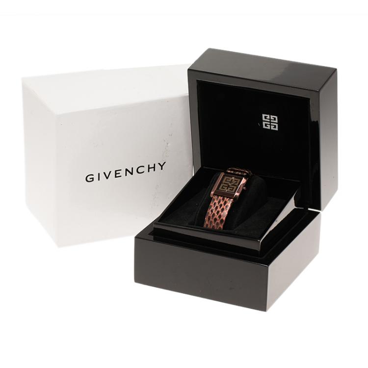 Pre Owned Givenchy Metallic Brown Stainless Steel 5200L/21 Women's Wristwatch 27MM