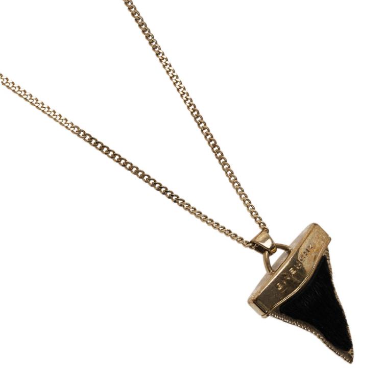 Pre Owned Givenchy Mini Shark’s Tooth Ponyhair Necklace