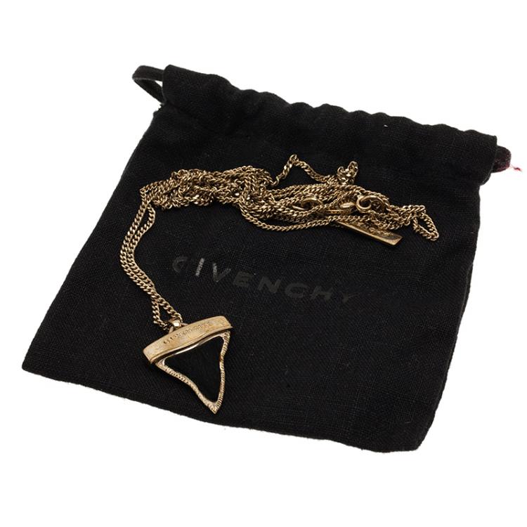 Pre Owned Givenchy Mini Shark’s Tooth Ponyhair Necklace