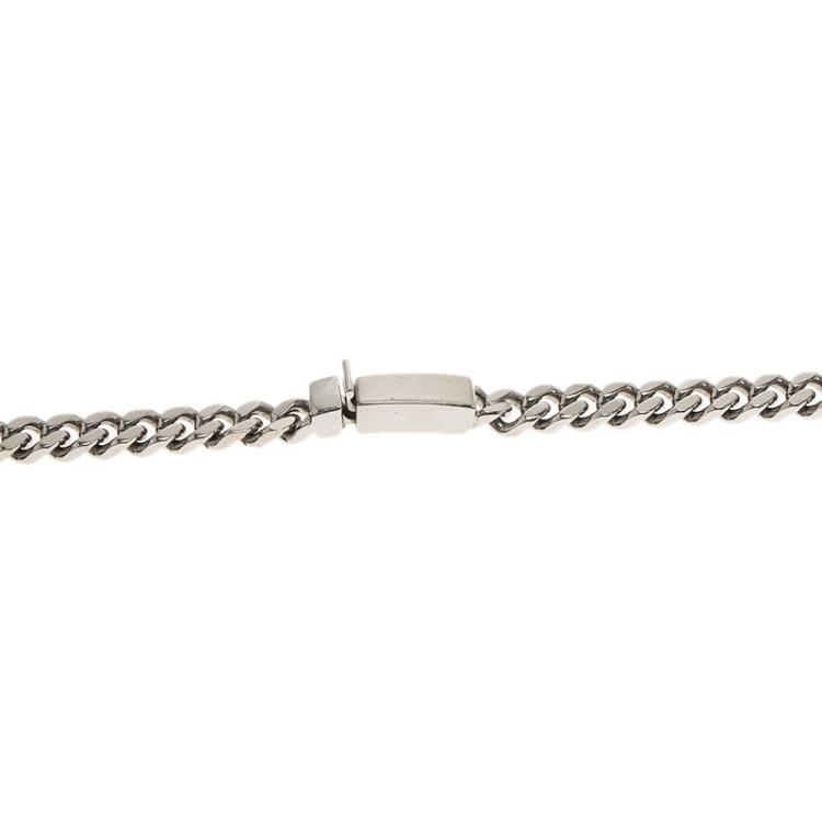 Pre Owned Givenchy Shark Tooth Gold and Silver Tone Necklace
