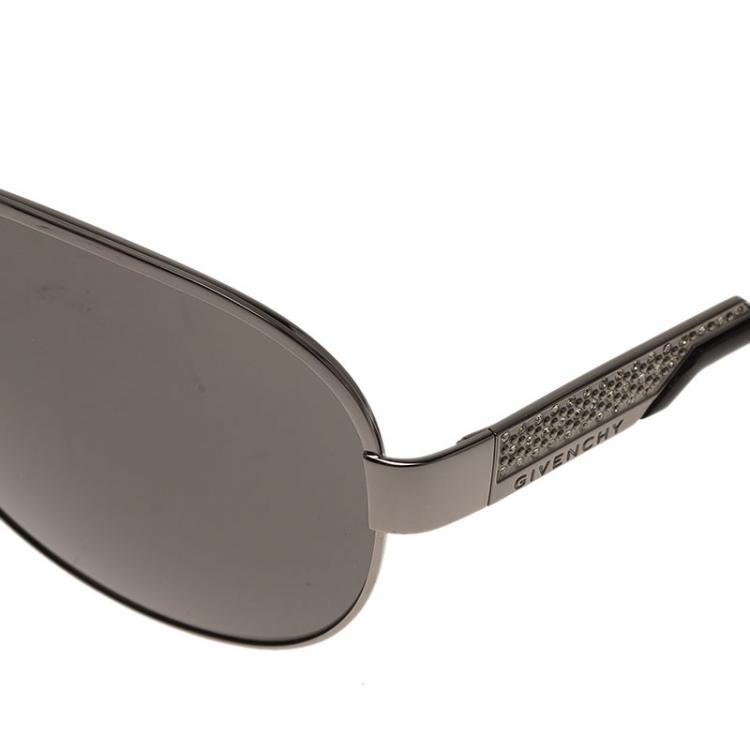 Pre Owned Givenchy Metallic SGV327S Aviator Sunglasses