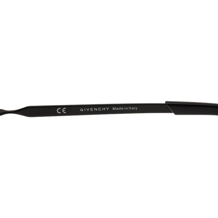 Pre Owned Givenchy Silver and Black SGVA51 Shield Sunglasses