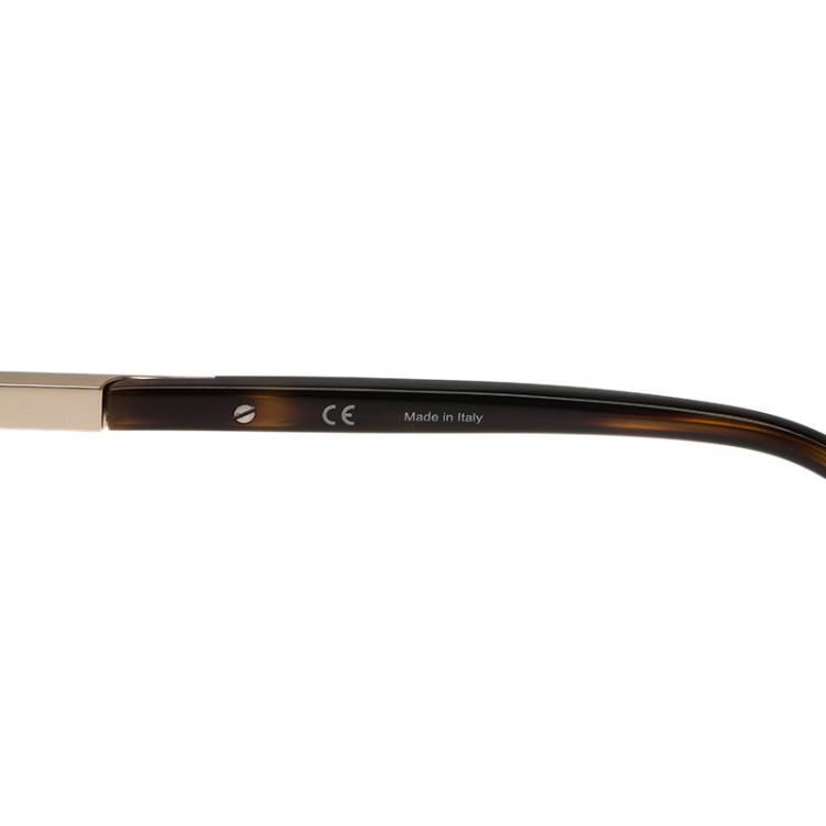 Pre Owned Givenchy Gold and Brown SGV456 Aviator Sunglasses
