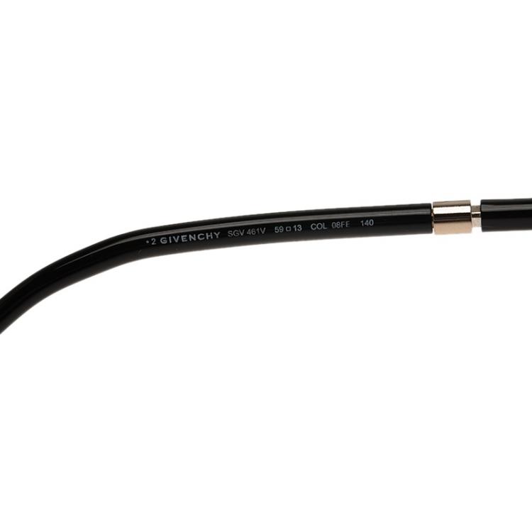 Pre Owned Givenchy Gold and Black SGV461V Aviator Sunglasses 