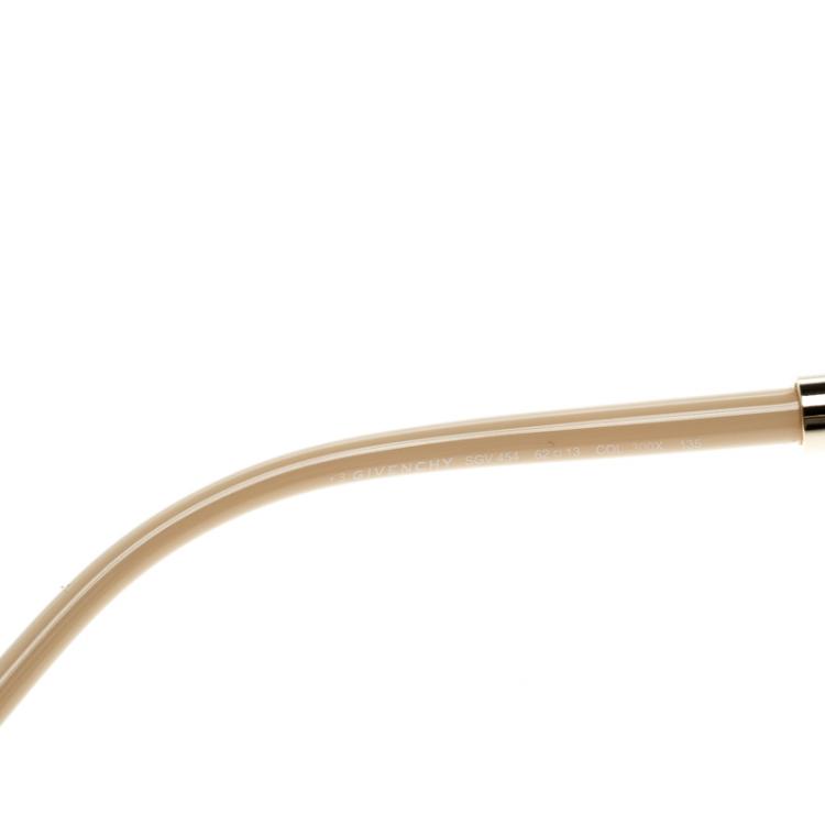 Pre Owned Givenchy Brown/Gold SGV 454 Aviator Sunglasses