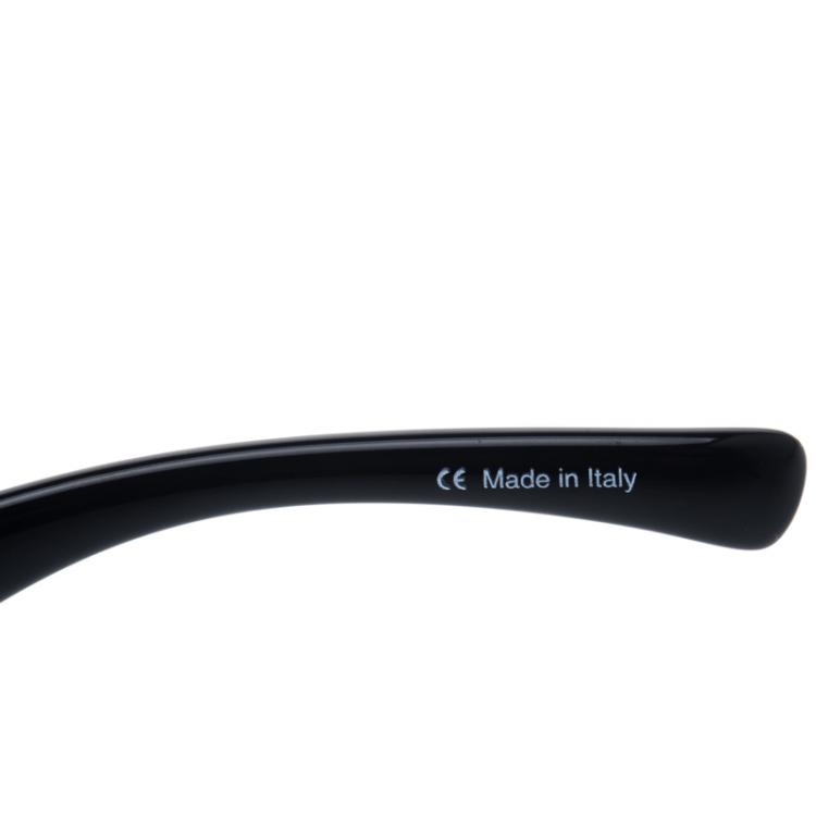 Pre Owned Givenchy Black SGV 661S Shield Sunglasses