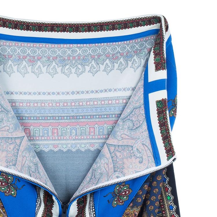 Pre Owned Givenchy Multicolored Scarf Print Skirt M