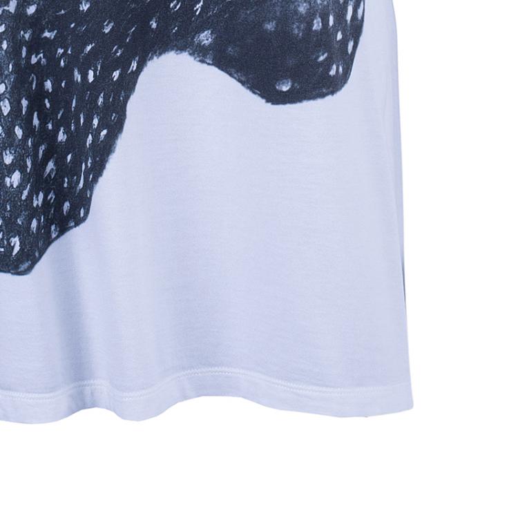 Pre Owned Givenchy White Skull Oversized Top S