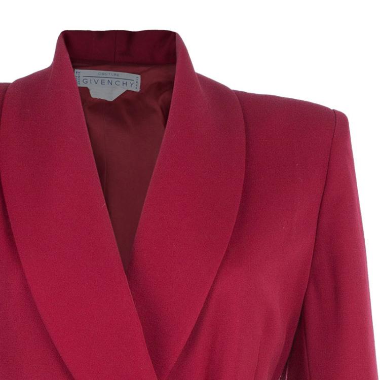 Pre Owned Givenchy Couture Double Breasted Blazer Coat M