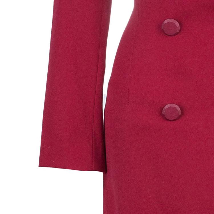Pre Owned Givenchy Couture Double Breasted Blazer Coat M
