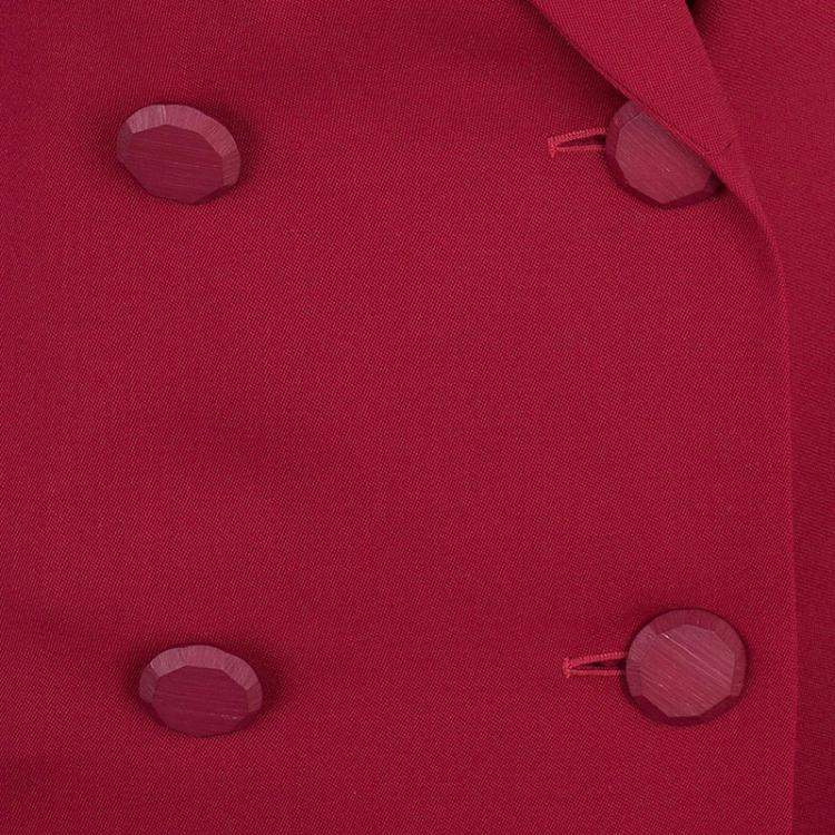 Pre Owned Givenchy Couture Double Breasted Blazer Coat M