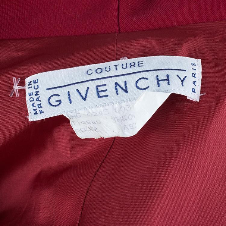 Pre Owned Givenchy Couture Double Breasted Blazer Coat M