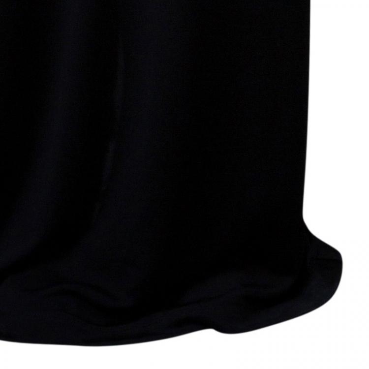 Pre Owned Givenchy Black Gathered Maxi Dress M