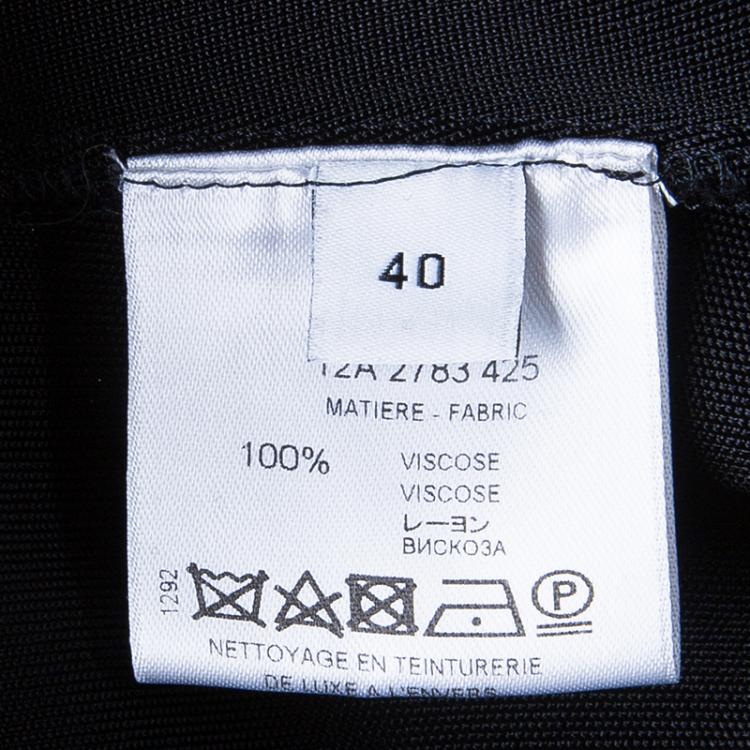 Pre Owned Givenchy Black Gathered Maxi Dress M