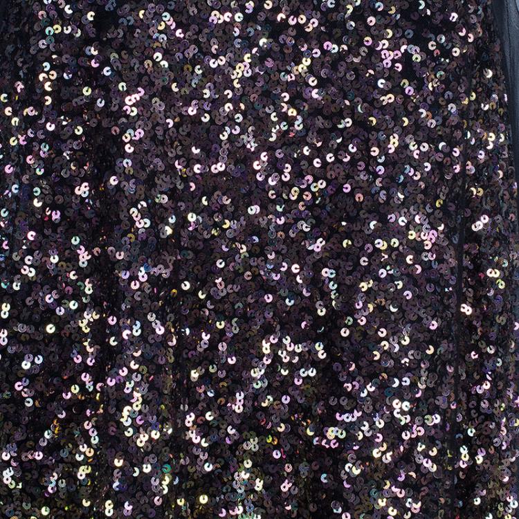 Pre Owned Givenchy Multicolor Sequin Top S