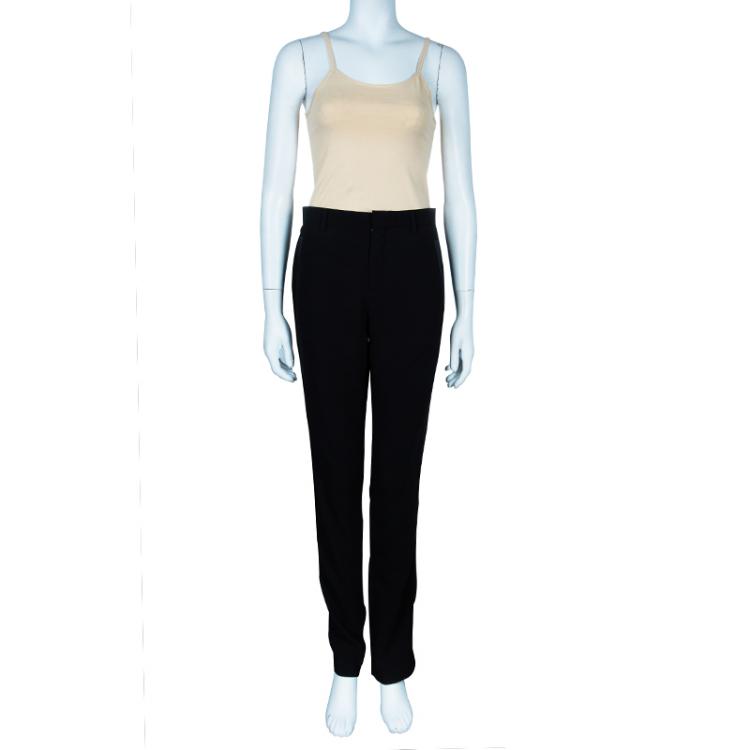 Pre Owned Givenchy Black Tuxedo Trousers M