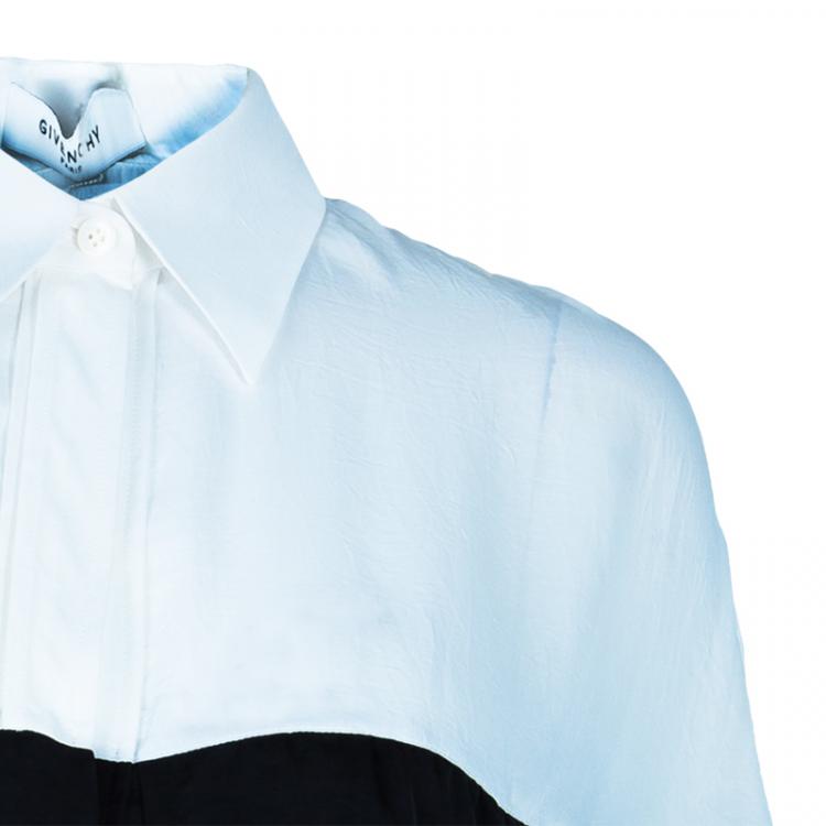 Pre Owned Givenchy Monochrome Frill Detail Top L