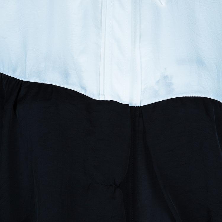 Pre Owned Givenchy Monochrome Frill Detail Top L
