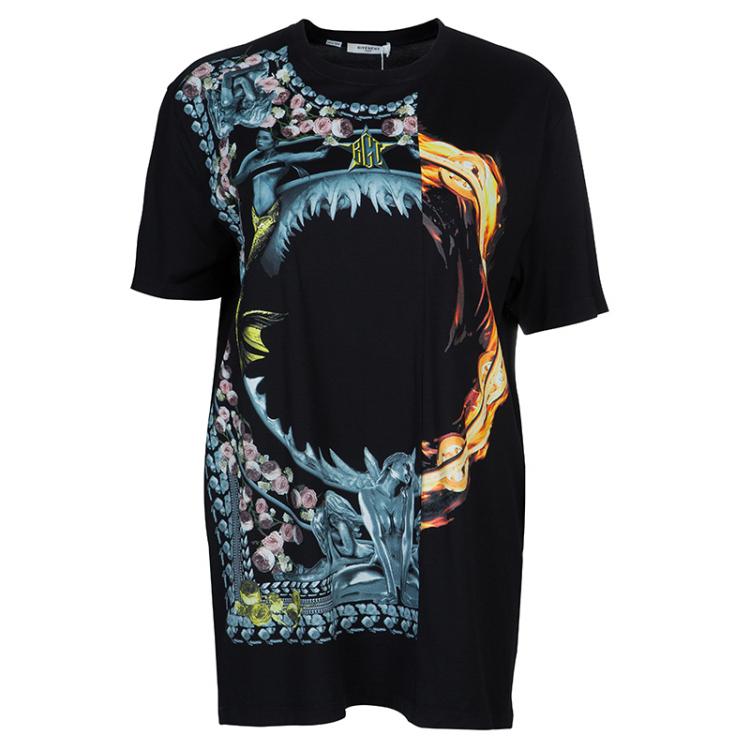 Givenchy Black Mermaid Print Tshirt XS Givenchy | TLC