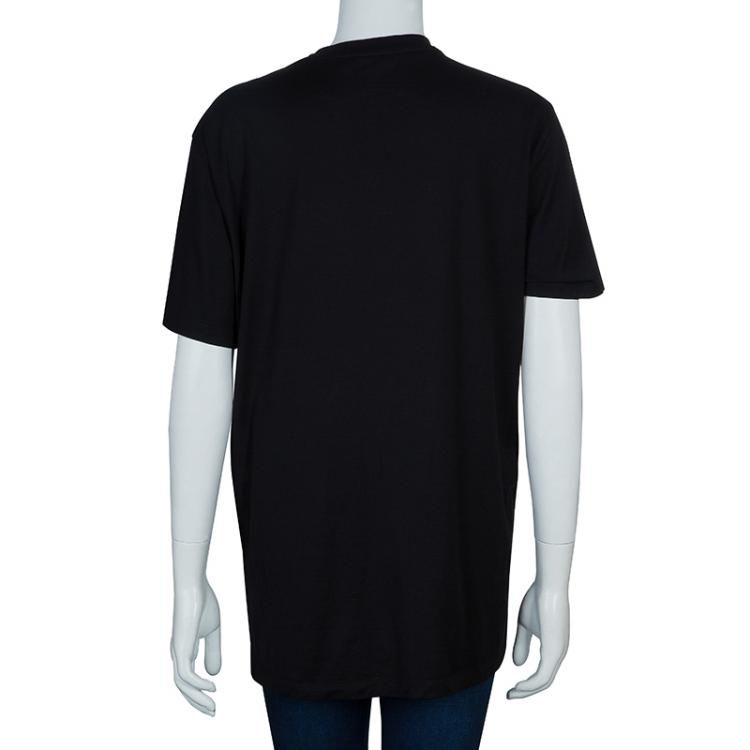 Pre Owned Givenchy Black Mermaid Print Tshirt XS