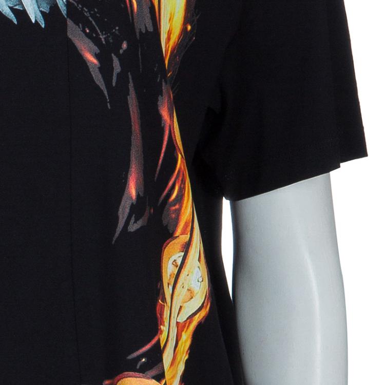 Pre Owned Givenchy Black Mermaid Print Tshirt XS